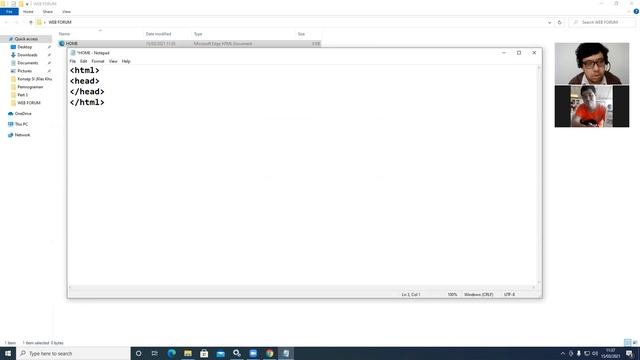 WEB FORUM 1 MEMBUAT FILE HTML смотреть онлайн