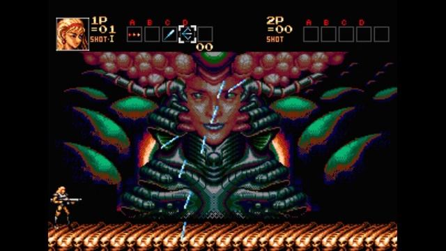 Sega Mega Drive 2 (Smd) 16-bit Contra Hard Corps Stage 6-1 Final