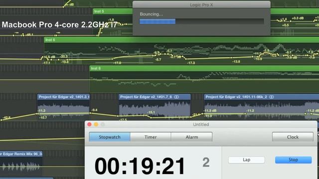 Logic Pro X bounce speed comparison Macbook Pro vs Mac Pro смотреть онлайн
