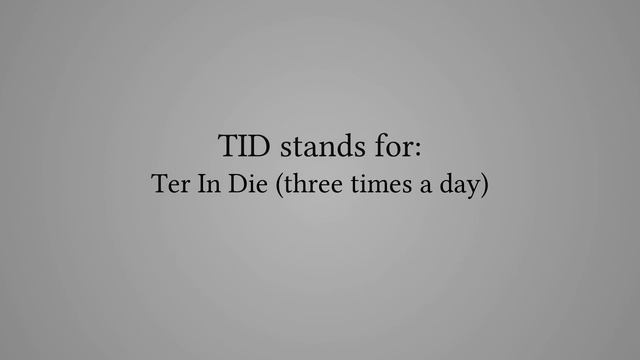 What Does "TID" Stand For? смотреть онлайн