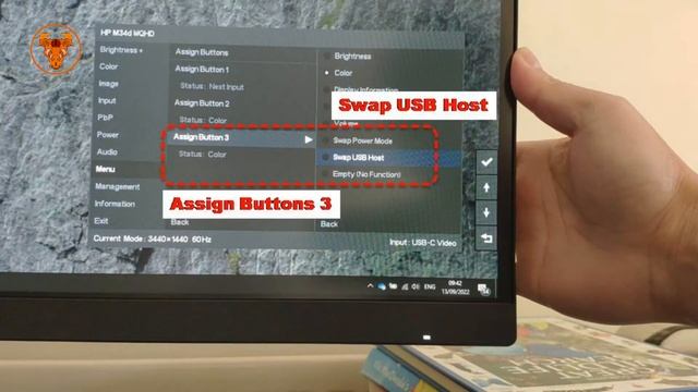 Quick Switch KVM USB Host on HP m34d monitor:Assign Shortcut for Switching between USB C and 3.0 B смотреть онлайн