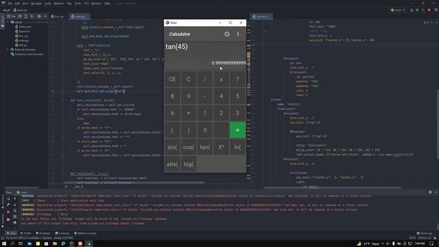 Make a Scientific Calculator with python's Kivy and Kivymd | Kivy | kivymd | Python | DEMO | смотреть онлайн