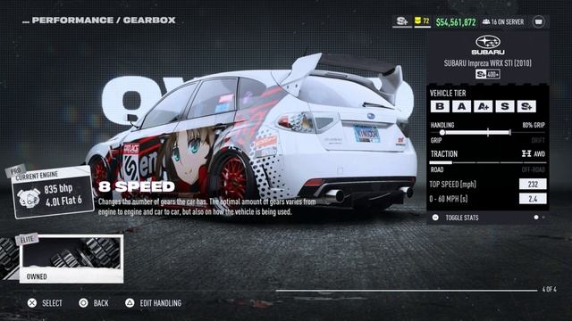 Best Engine Swap For S+ Tier | Subaru Impreza WRX STI Hatchback | Need For Speed Unbound
