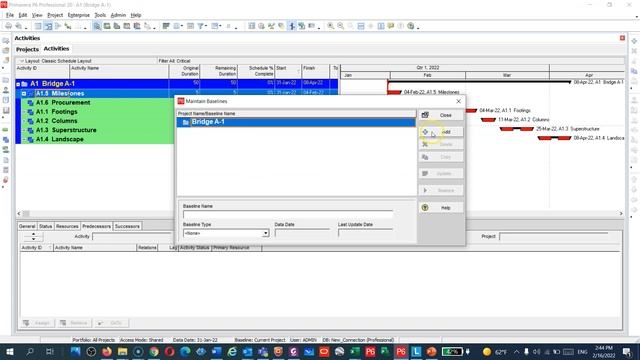 6- How to create a Baseline In Primavera P6-Advanced Course for Bridge Construction смотреть онлайн
