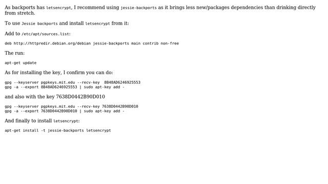 Unix & Linux: What's the best way to install apt packages from Debian Stretch on Raspbian Jessie? смотреть онлайн