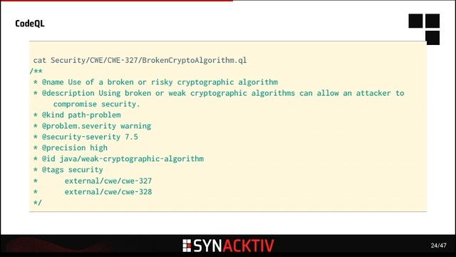 Conférence @Hugo VINCENT - Synacktiv - Finding java deserialization gadgets with CodeQL смотреть онлайн