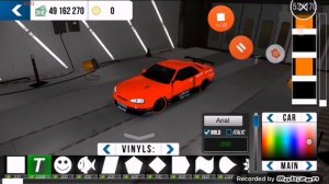 Как сделать топ винил на скайлайн Р34 в car parking multiplayer