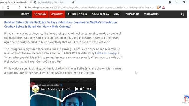 Cowboy Bebop actress Daniella Pineda criticizes fans. That'll work out well. смотреть онлайн