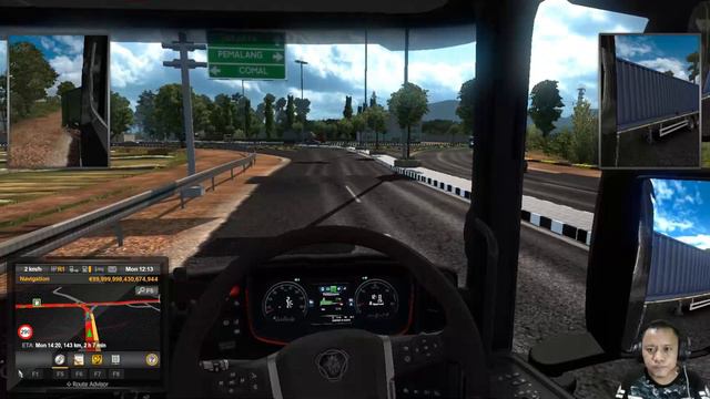 EURO TRUCK SIMULATOR 2 PC GAME | MOD PETA INDONESIA | RUTE KOTA TEGAL - PEMALANG смотреть онлайн