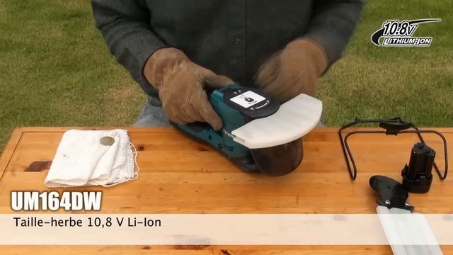 La finition des massifs et des pelouses avec le Taille-herbe 10,8 V Li-Ion Makita - UM164DW смотреть онлайн