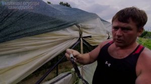 Лайфхак.Два простых и надежных способа крепления затеняющей сетки.