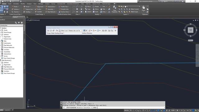 Creating Vertical wall and Horizontal platform in Civil3D смотреть онлайн