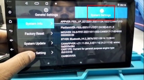 Reset Factory Password and Factory setting Password in Android Car player T5 Carplay.