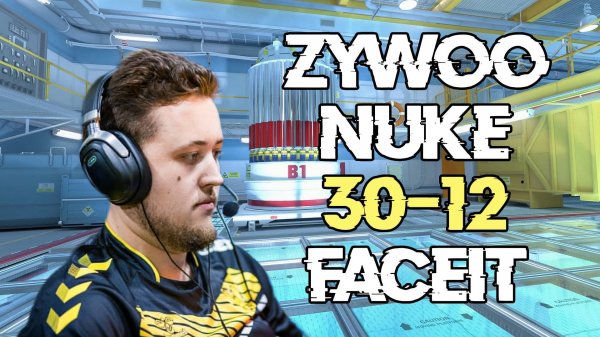 CS2 POV ZywOo NUKE (30-12) Рейтинг 1.97