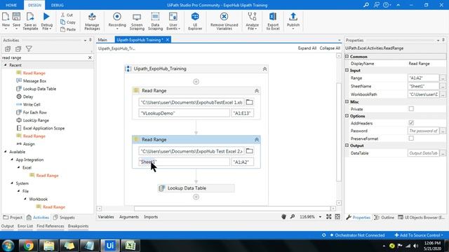 UiPath Tutorial | Accurate VLookup in UiPath (2020) | Uipath Excel Automation | Uipath ExpoHub смотреть онлайн