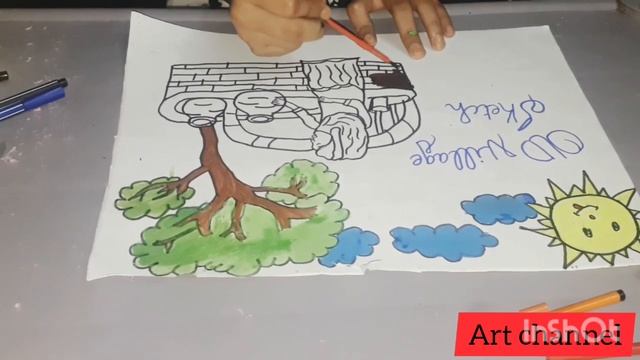 Drawing Garden sketch смотреть онлайн