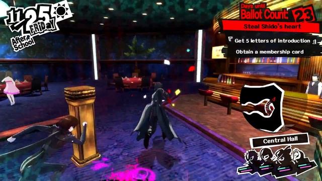 Persona 5 - 11/25 Shido's Palace: Central Hall: Obtain a member's Card For Restaurant, Combat, Loot смотреть онлайн