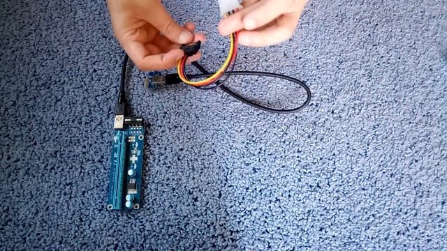Райзер 12v 6pin ver 006C PCI-E PCI Express Riser USB 3.0 смотреть онлайн