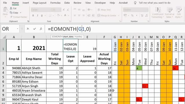 Fully Automated Employee Leave Tracker in Excel for 2023 (Sample file in Description) смотреть онлайн