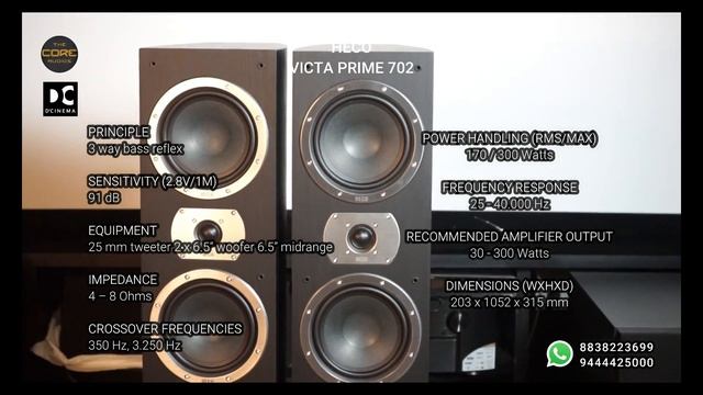 HECO VICTA PRIME 702 SPEAKER REVIEW IN TAMIL смотреть онлайн