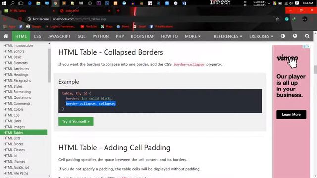 web design bangla tutorial | class 13 | concept of html table & blocks | it education school | смотреть онлайн