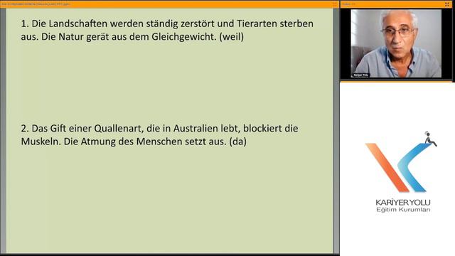 Erdem Karabulut - DIE KONJUNKTIONEN (BAĞLAÇLAR)  -  Part 2 - Kariyer Yolu / Online YDS Center