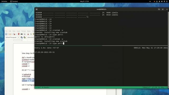 Автоматизация и планирование задач с помощью Cron | crontab | Oracle Linux 8.4 смотреть онлайн