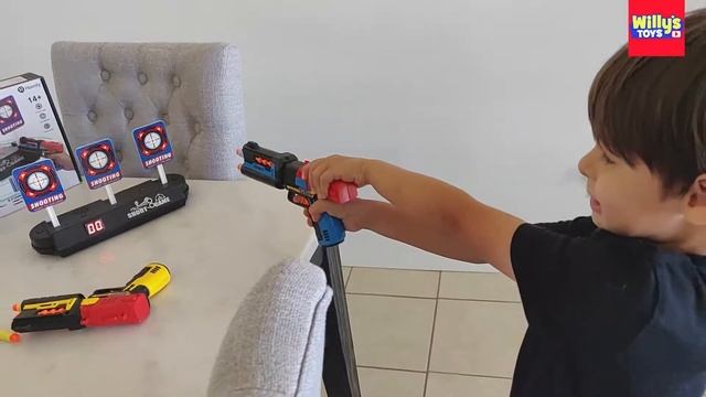 SHOOT GAME - Digital Target for Nerf Guns - Toy Review - Willy's Toys смотреть онлайн