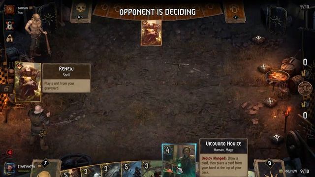 Gwent Replay- Usurper vs Unbeatable Novigrad Deck смотреть онлайн