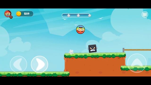 Радужный Красный Шарик новые уровни - прохождение игры #3 смотреть онлайн