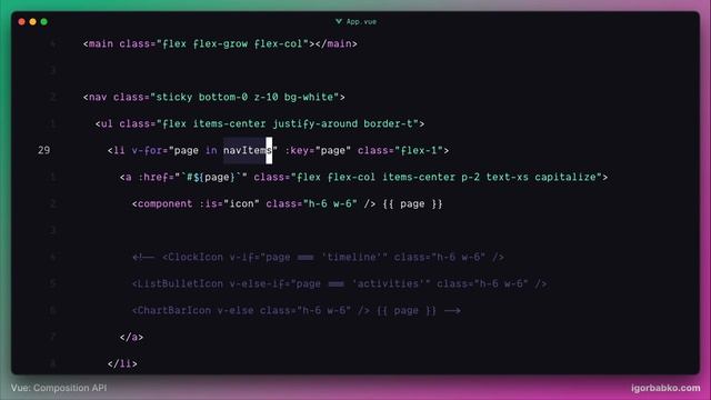 Vue Composition API с нуля #5 - Динамический компонент смотреть онлайн