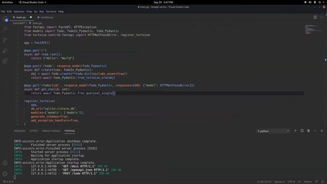 FastAPI Series | Tutorial 07 Part 2 ( Tortoise ORM with FastAPI Integration) смотреть онлайн
