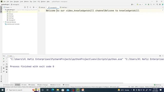 5.3 File Write Mode | Python Files Operation | Python File Handling | knowledge4skill смотреть онлайн