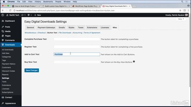 Course WordPress Ecommerce Easy Digital Downloads - 07 Customizing Your Theme: Video 22 смотреть онлайн