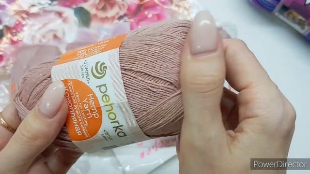 Подарок от @lela.rukodelnica на день рождения Новая пряжа от Пехорки Конопляная Спасибо, Оля ?
