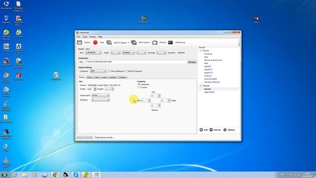 Как изменить размер видео без потери качества ? Handbrake..! смотреть онлайн