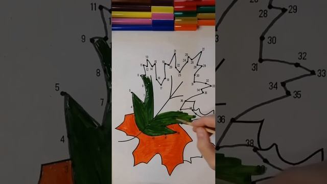 #shorts ?Рисуем ОСЕННИЕ ЛИСТЬЯ / Как нарисовать осенние листья / How to draw autumn leaves смотреть онлайн
