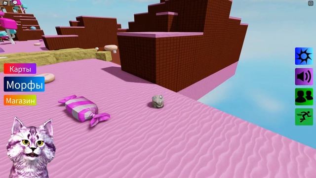 НАШЁЛ ВСЕХ КОНФЕТНЫХ ШЛЁП И ПРОШЁЛ ИГРУ В Роблокс Cимулятор Шлёпы - Find The Floppa Morphs Roblox смотреть онлайн