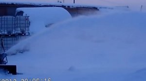 Снегоуборщик роторный на минитракторе.