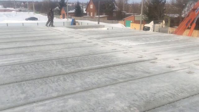 Готовый вид перекрытий. Дом из несъемной опалубки смотреть онлайн