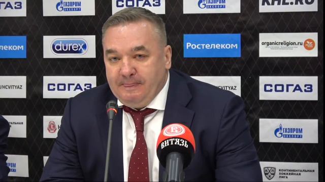 Пресс-конференция главных тренеров : «Витязь» - «Слован» смотреть онлайн