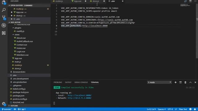 16. Adding Auth0 Logout function to fully log the user out of the VueJS Javascript Application смотреть онлайн