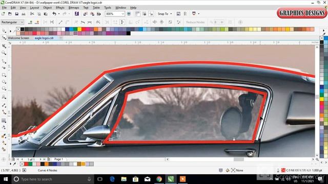 How to Create a Car Shape Logo Design in Coreldraw X7 by Graphics Designs смотреть онлайн