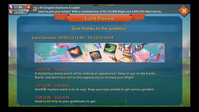 Lords Mobile - Upcoming Goddess Festival event preview - another BARGAIN STORE??? - 20% speed up? смотреть онлайн