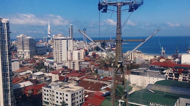 Батуми. Канатная дорога Арго. Цены в ресторане Old Boulevard. Прогулка по городу. Batumi Georgia смотреть онлайн