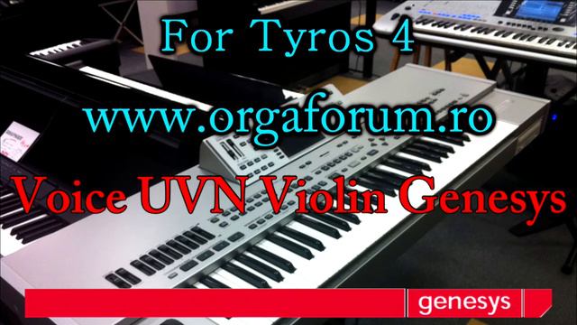 DEMO Voice Violin Genesys For Tyros 4 Unofficial Yamaha