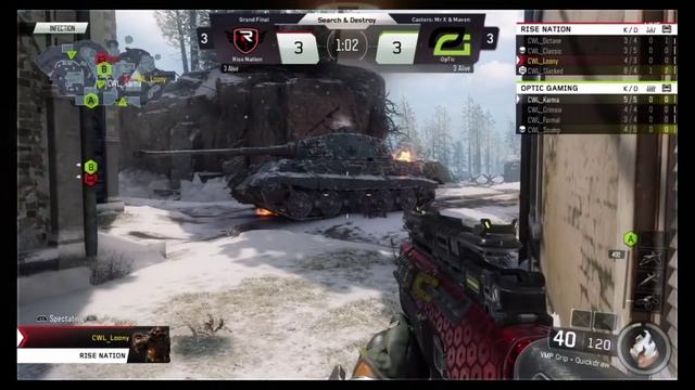 CWL Stage 1 Grand Finals | Optic Gaming vs Rise Nation | Game 7 S&D смотреть онлайн
