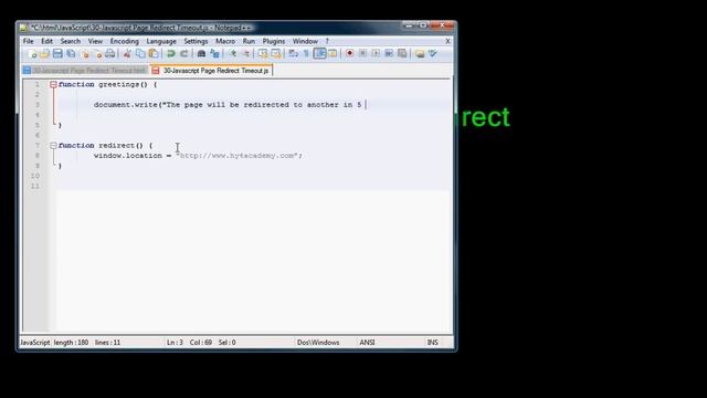 30 JavaScript Page Redirect Timeout in Arabic смотреть онлайн