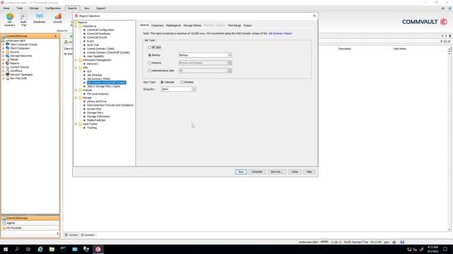 How to create a job report in Commvault and make your job easier. смотреть онлайн