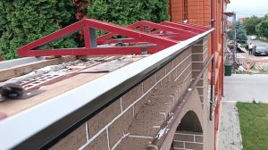 Жестяные работы. Каркас кровли парапета.